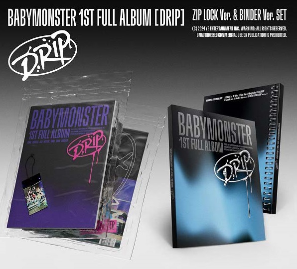 BABYMONSTER 1st FULL ALBUM – DRIP (ZIP LOCK Ver. &amp; BINDER Ver.) (Random)